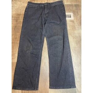Good Fellow Jeans Mens Size 34 x 30 Black Denim Total Flex Relaxed Pants